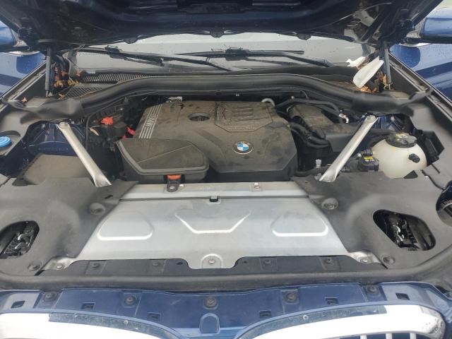 5UXTY5C02M9F84452 - 2021 BMW X3 XDRIVE30I BLUE photo 12