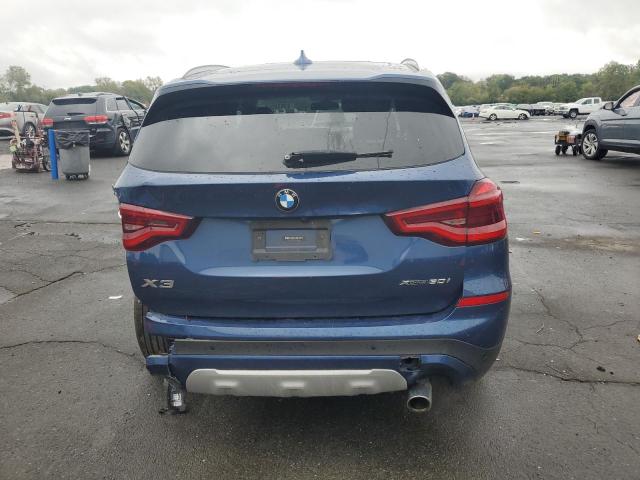 5UXTY5C02M9F84452 - 2021 BMW X3 XDRIVE30I BLUE photo 6