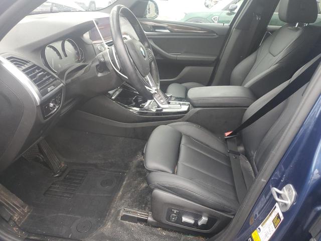 5UXTY5C02M9F84452 - 2021 BMW X3 XDRIVE30I BLUE photo 7