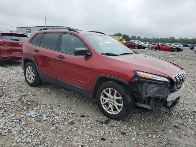 1C4PJLAB6GW177396 - 2016 JEEP CHEROKEE SPORT 栗色 照片 4