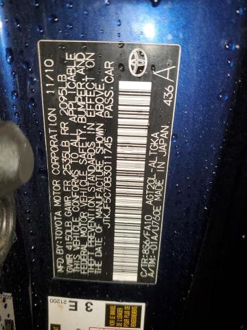 JTKJF5C70B3011745 - 2011 TOYOTA SCION TC Mavi foto 13