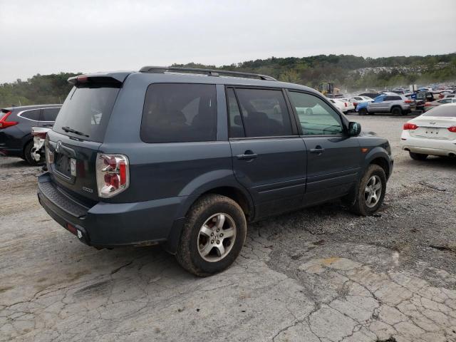 5FNYF18496B006792 - 2006 HONDA PILOT EX ლურჯი ფოტო 3