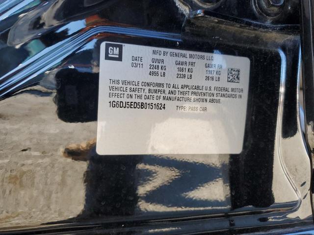 1G6DJ5ED5B0151624 - 2011 CADILLAC CTS PERFORMANCE COLLECTION Siyah fotoğraf 12