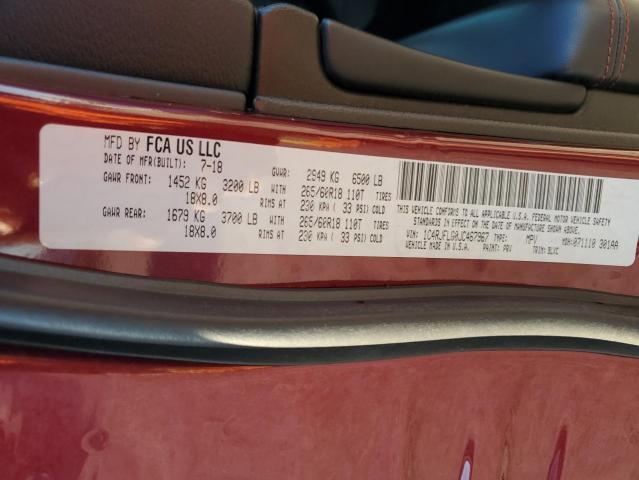 1C4RJFLG0JC467967 - 2018 JEEP GRAND CHER TRAILHAWK 红色 照片 14