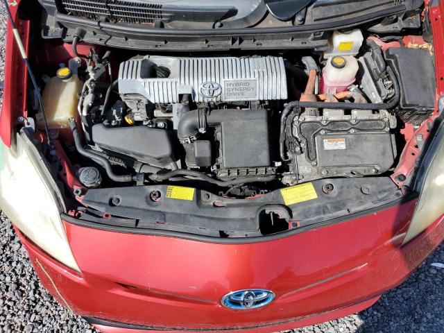 JTDKN3DU8D0347641 - 2013 TOYOTA PRIUS RED photo 11