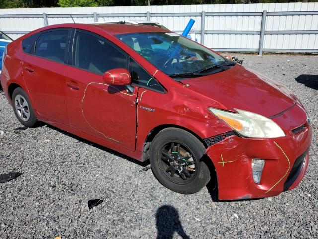 JTDKN3DU8D0347641 - 2013 TOYOTA PRIUS RED photo 4