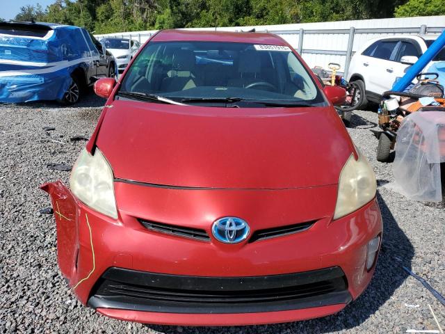 JTDKN3DU8D0347641 - 2013 TOYOTA PRIUS RED photo 5