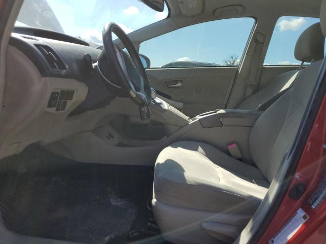 JTDKN3DU8D0347641 - 2013 TOYOTA PRIUS RED photo 7