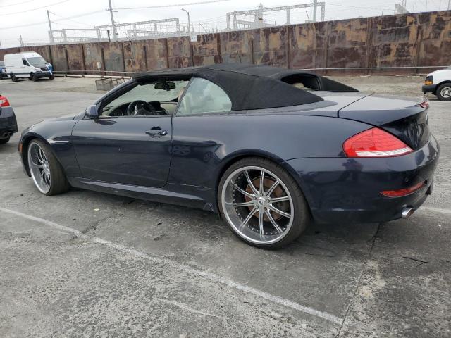 WBAEB53548CX63022 - 2008 BMW 650 I BLUE photo 2