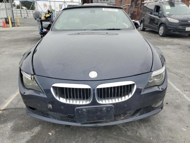 WBAEB53548CX63022 - 2008 BMW 650 I BLUE photo 5