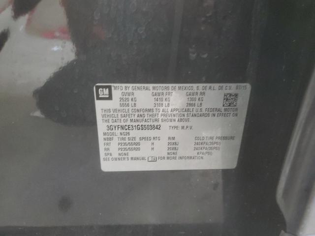 3GYFNCE31GS503842 - 2016 CADILLAC SRX PERFORMANCE COLLECTION BLACK photo 14