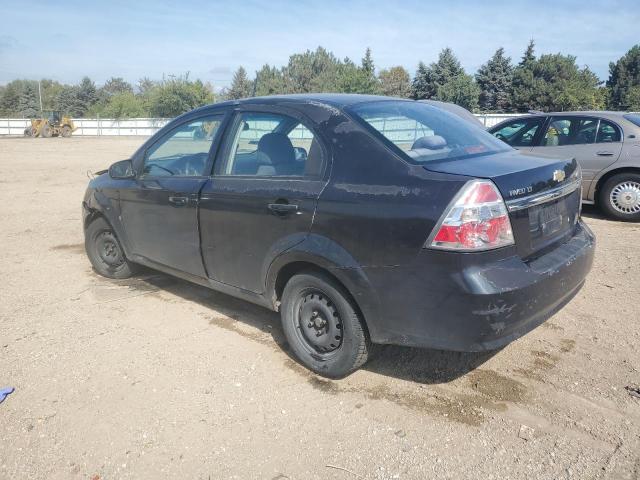KL1TD56E29B376645 - 2009 CHEVROLET AVEO LS BLACK photo 2