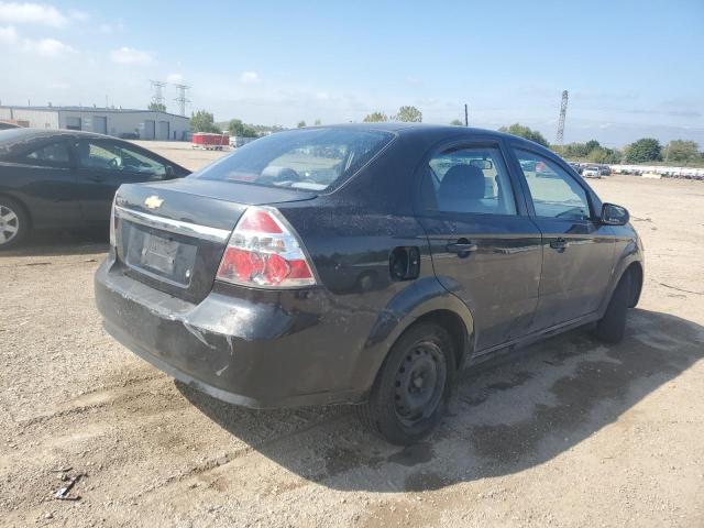 KL1TD56E29B376645 - 2009 CHEVROLET AVEO LS BLACK photo 3