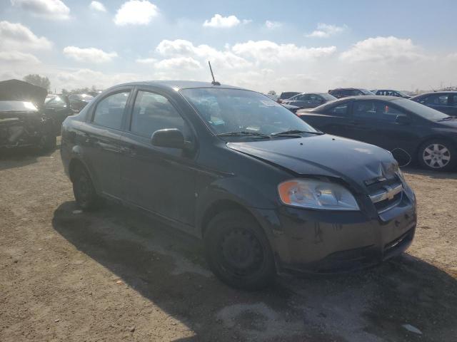 KL1TD56E29B376645 - 2009 CHEVROLET AVEO LS BLACK photo 4