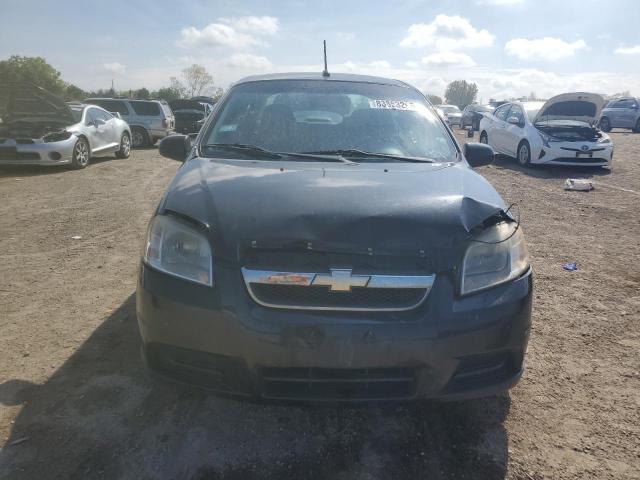 KL1TD56E29B376645 - 2009 CHEVROLET AVEO LS BLACK photo 5