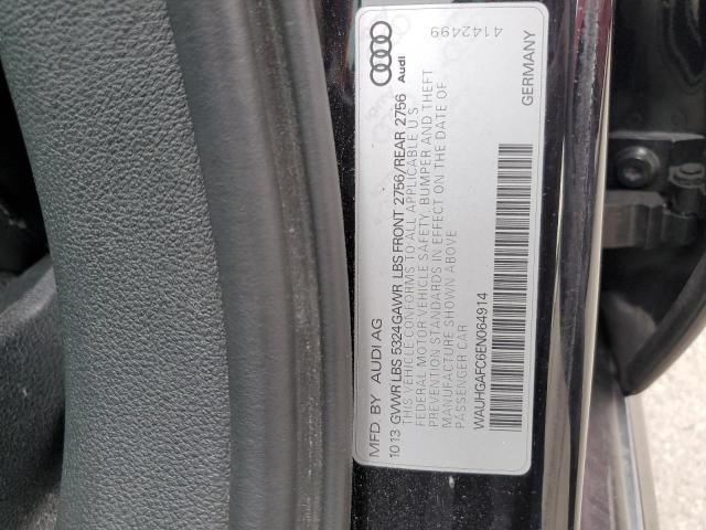 WAUHGAFC6EN064914 - 2014 AUDI A6 PRESTIGE Noir photo 12