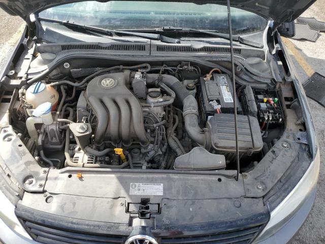 3VW2K7AJ2BM010593 - 2011 VOLKSWAGEN JETTA BASE GRAY photo 11