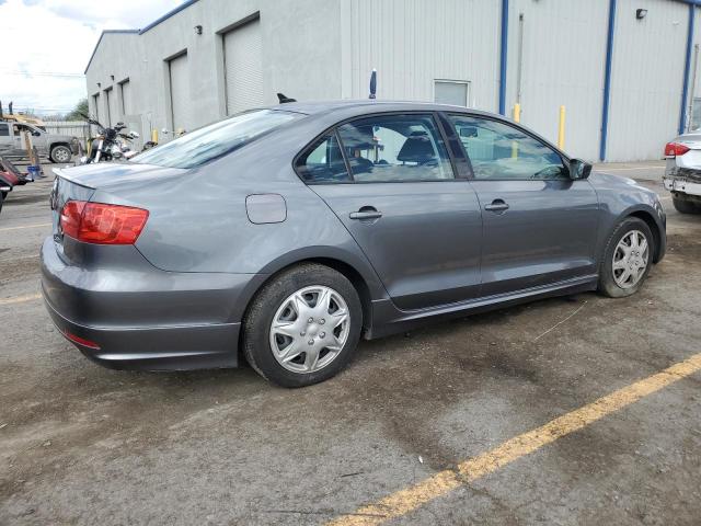 3VW2K7AJ2BM010593 - 2011 VOLKSWAGEN JETTA BASE GRAY photo 3