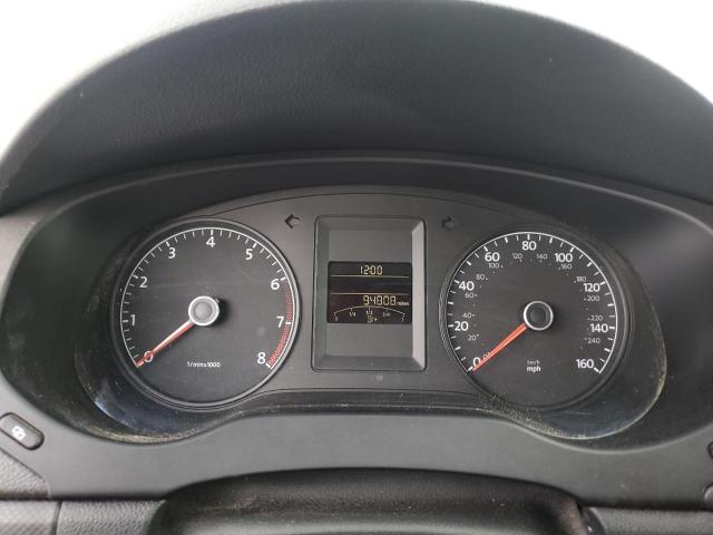 3VW2K7AJ2BM010593 - 2011 VOLKSWAGEN JETTA BASE GRAY photo 9