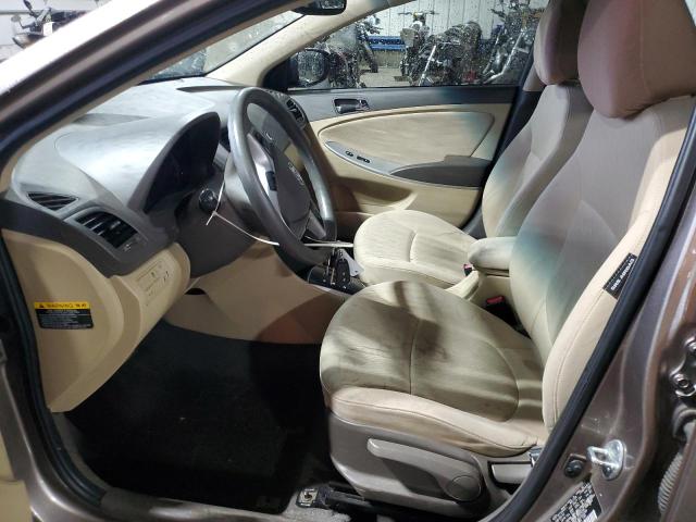 KMHCU4AE7DU302284 - 2013 HYUNDAI ACCENT GLS ყავისფერი ფოტო 7