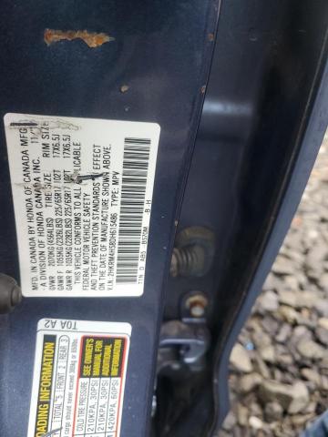 2HKRM4H58DH615486 - 2013 HONDA CR-V EX BLUE photo 13