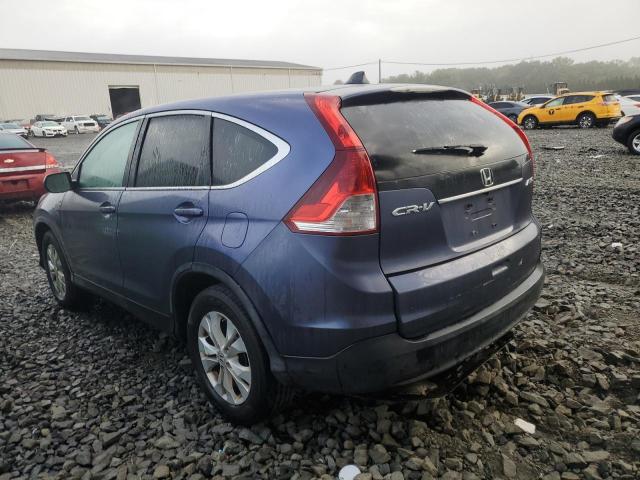 2HKRM4H58DH615486 - 2013 HONDA CR-V EX BLUE photo 2