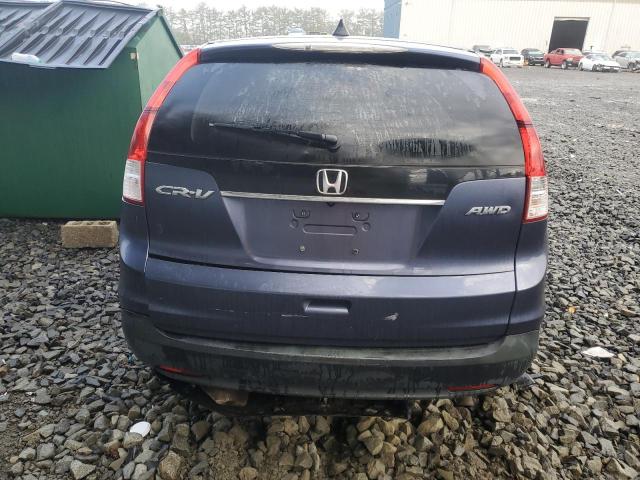 2HKRM4H58DH615486 - 2013 HONDA CR-V EX BLUE photo 6