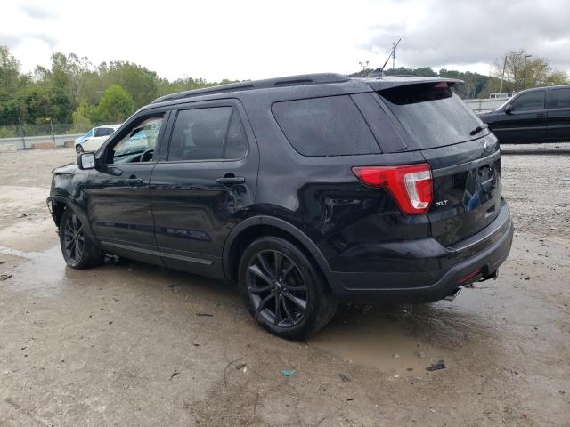 1FM5K7D86KGA86400 - 2019 FORD EXPLORER XLT أسود صورة 2
