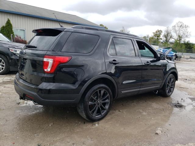 1FM5K7D86KGA86400 - 2019 FORD EXPLORER XLT أسود صورة 3