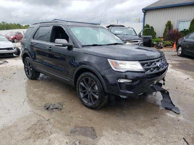1FM5K7D86KGA86400 - 2019 FORD EXPLORER XLT أسود صورة 4