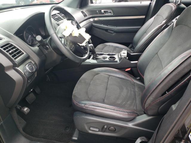 1FM5K7D86KGA86400 - 2019 FORD EXPLORER XLT أسود صورة 7