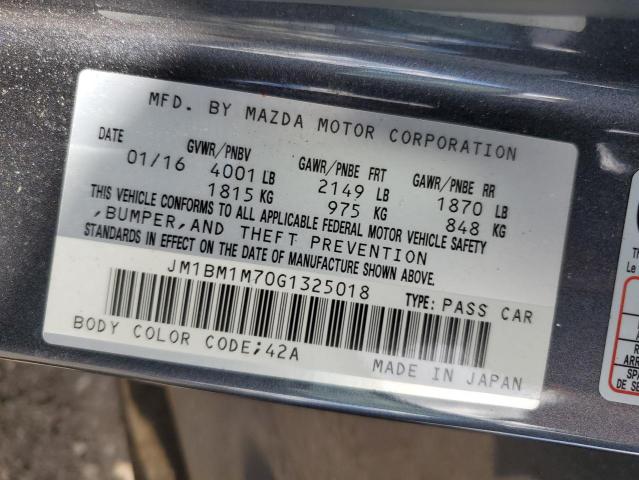 JM1BM1M70G1325018 - 2016 MAZDA 3 TOURING 灰色 照片 12