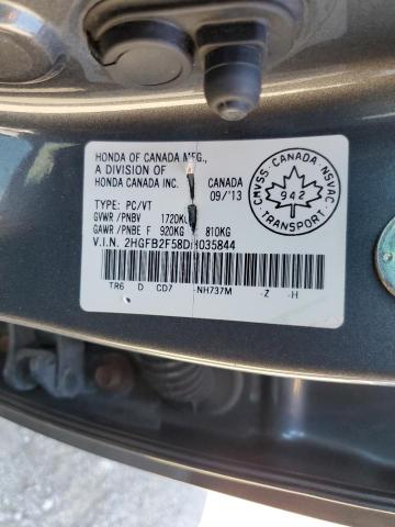 2HGFB2F58DH035844 - 2013 HONDA CIVIC LX Boz foto 13