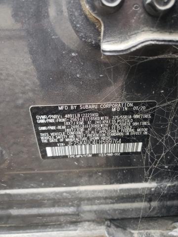 JF2SKAUC4LH599764 - 2020 SUBARU FORESTER LIMITED CHARCOAL photo 13