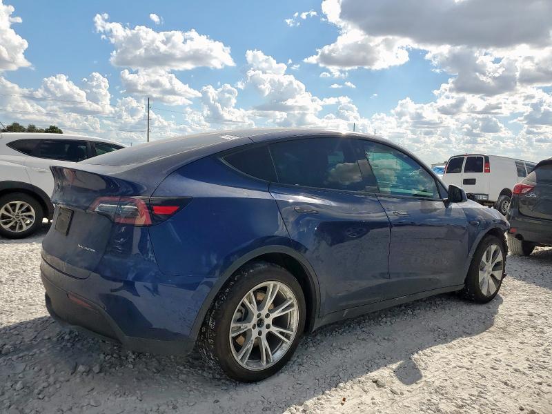 7SAYGAEE4NF415746 - 2022 TESLA MODEL Y 蓝色 照片 3