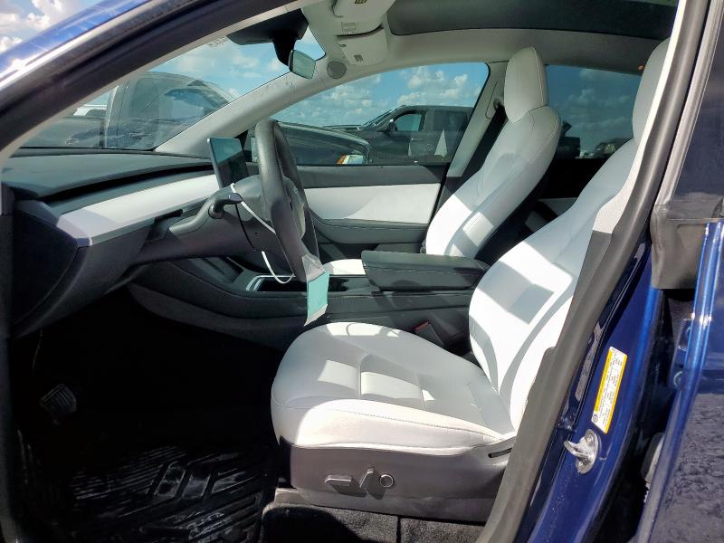 7SAYGAEE4NF415746 - 2022 TESLA MODEL Y 蓝色 照片 7