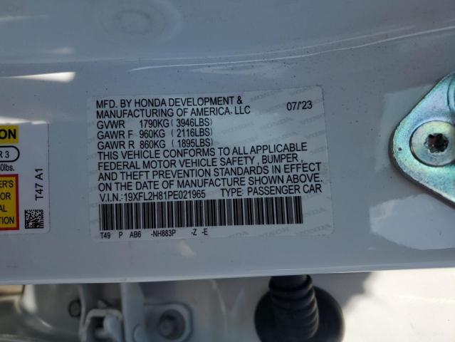 19XFL2H81PE021965 - 2023 HONDA CIVIC SPORT Ақ фото 12