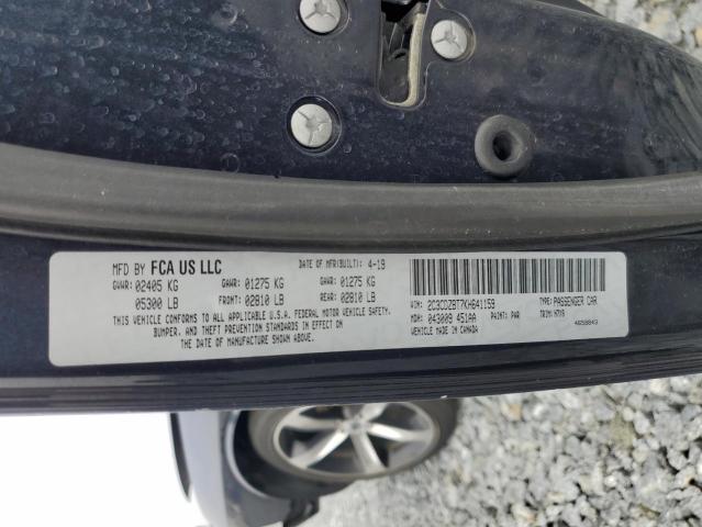 2C3CDZBT7KH641159 - 2019 DODGE CHALLENGER R/T ნაცრისფერი ფოტო 12