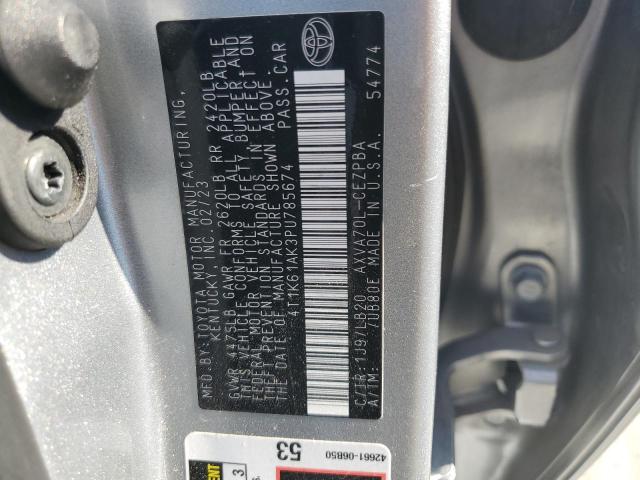 4T1K61AK3PU785674 - 2023 TOYOTA CAMRY XSE SILVER photo 12