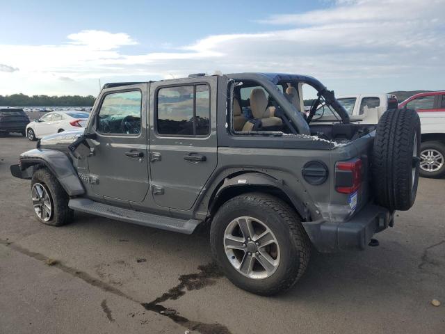 1C4HJXEG8KW626832 - 2019 JEEP WRANGLER UNLIMITED SAHARA GRAY photo 2