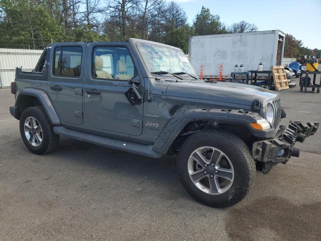 1C4HJXEG8KW626832 - 2019 JEEP WRANGLER UNLIMITED SAHARA GRAY photo 4