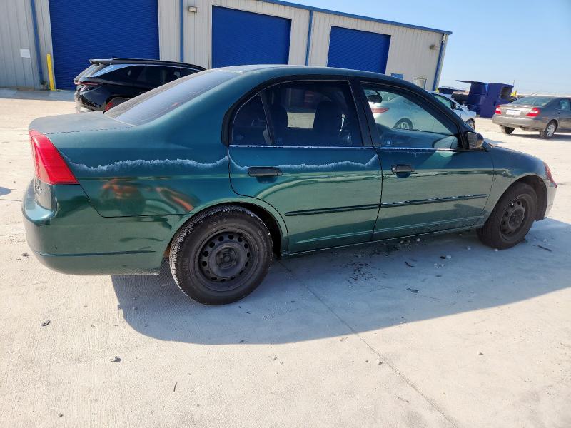 2HGES16551H539205 - 2001 HONDA CIVIC LX GREEN photo 3