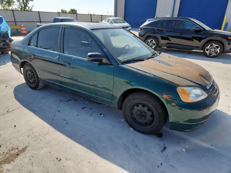 2HGES16551H539205 - 2001 HONDA CIVIC LX GREEN photo 4