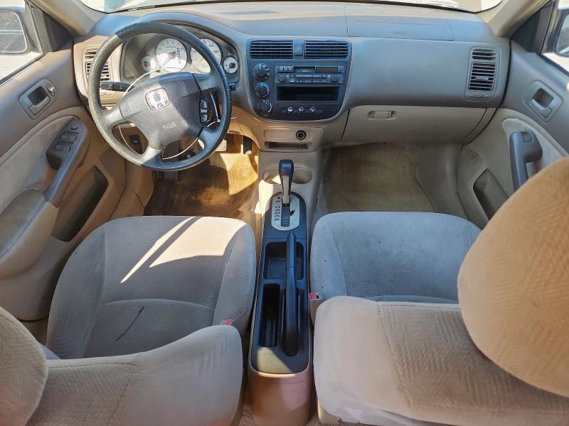 2HGES16551H539205 - 2001 HONDA CIVIC LX GREEN photo 8