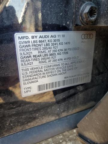 WA1VAAF73KD021704 - 2019 AUDI Q7 PRESTIGE Чорний фото 13