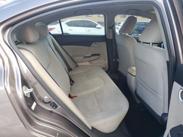 19XFB2F50DE044791 - 2013 HONDA CIVIC LX ნაცრისფერი ფოტო 10