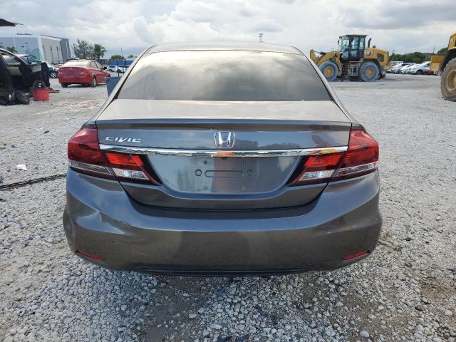 19XFB2F50DE044791 - 2013 HONDA CIVIC LX ნაცრისფერი ფოტო 6