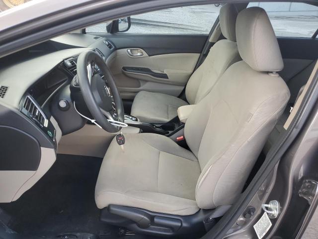 19XFB2F50DE044791 - 2013 HONDA CIVIC LX ნაცრისფერი ფოტო 7