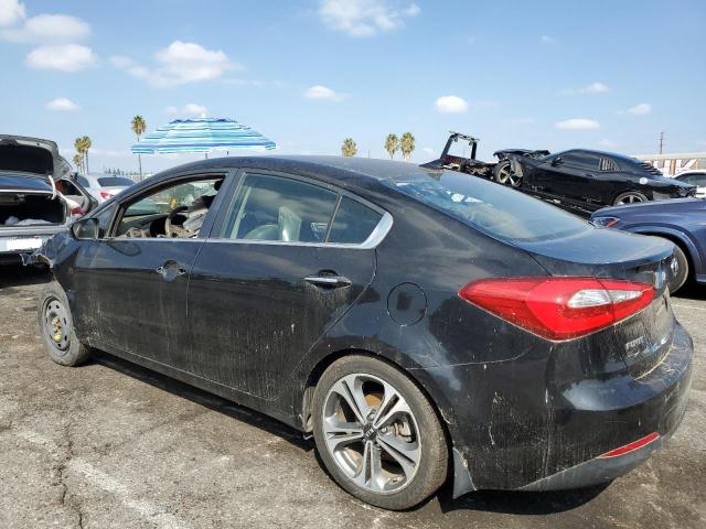 KNAFZ4A8XF5358470 - 2015 KIA FORTE EX BLACK photo 2