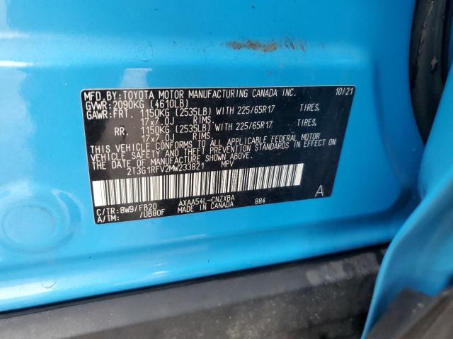 2T3G1RFV2MW233821 - 2021 TOYOTA RAV4 LE Mavi foto 13